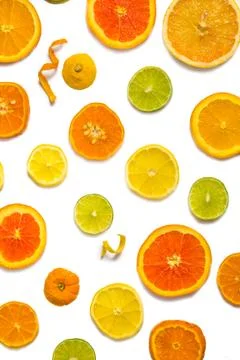Citrus slices Stock Photos
