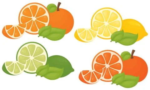 Citrus splash Stock Illustration