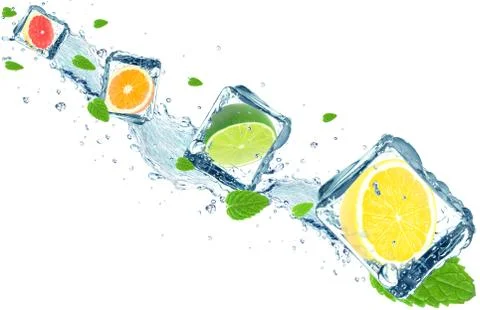 Citrus splash Stock Photos