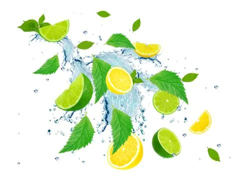 Citrus splash Stock Photos