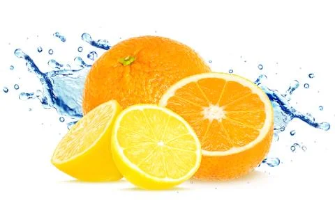 Citrus splash Stock Photos