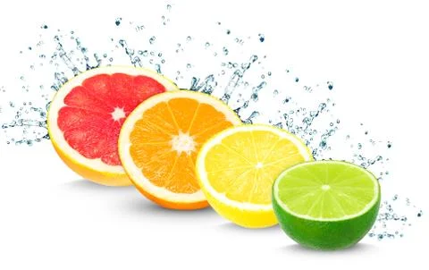Citrus splash Stock Photos