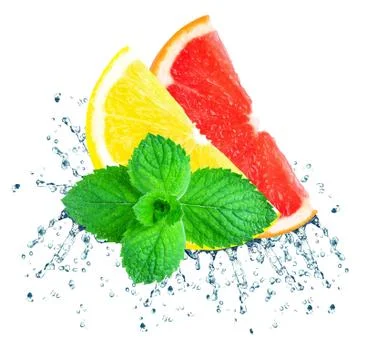 Citrus splash Stock Photos