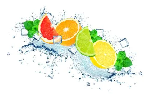 Citrus splash Stock Photos