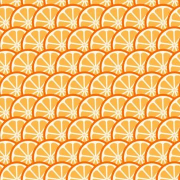 Citrus summer pattern Stock Illustration