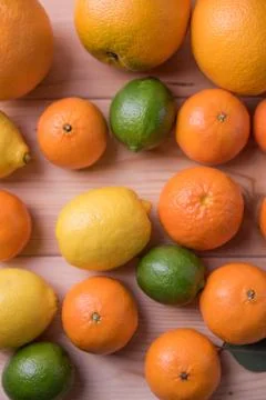 Citrus on the table Stock Photos