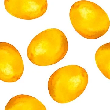 Citrus yellow lemon. Seamless pattern for prints on wallpaper, textiles, di.. Stock Illustration
