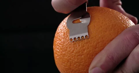 Citrus zester on dark background Stock Footage 58303313