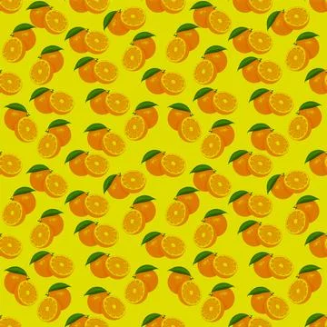 CitrusPattern Orange Stock Illustration