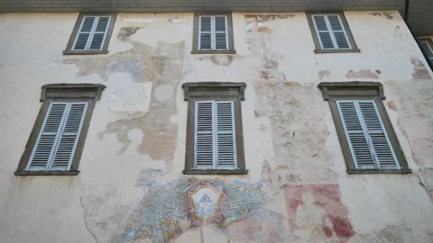 Cittadella square, Bergamo Video stock 247615421