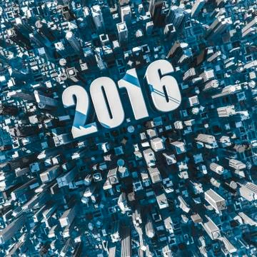 City 2016 스톡 일러스트