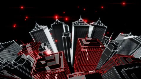 City 360 Looping Animation Stock Footage 73410296