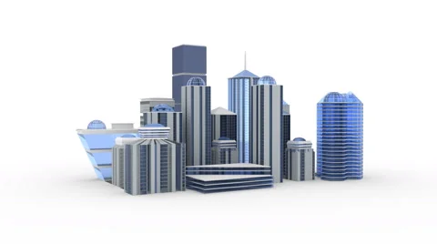 City 3D architecture perspective macro 스톡 동영상 44753972