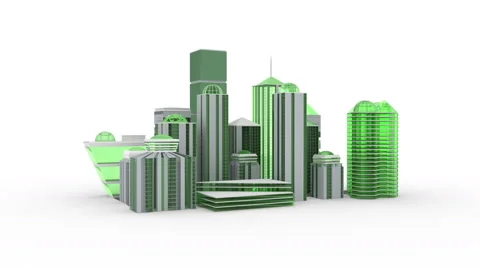 City 3D architecture perspective macro Stock Footage 45542081