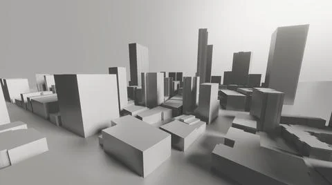 City 3d rendering mode Stock Illustration