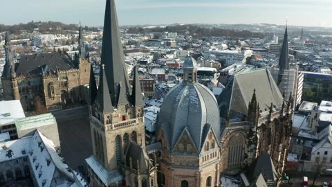 The city of Aachen, Germany Stock Footage 307920530