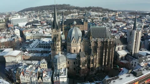 The city of Aachen, Germany Stock Footage 307920701