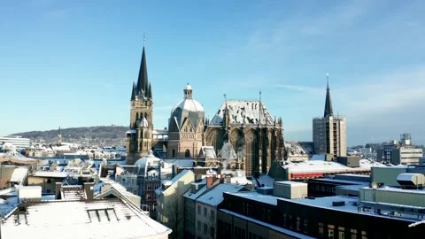 The city of Aachen, Germany Stock Footage 307921183