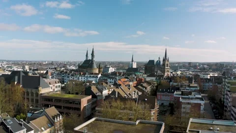 The city of Aachen, Germany Stock Footage 307921767