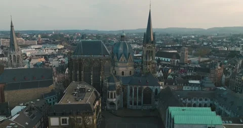The city of Aachen, Germany Stock Footage 307922388