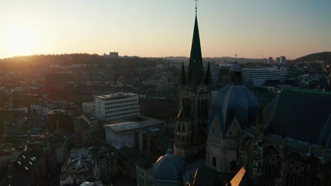 The city of Aachen, Germany Stock Footage 307922705
