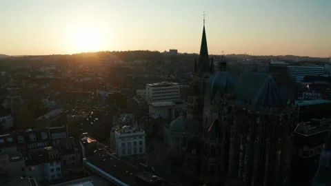 The city of Aachen, Germany Stock Footage 307922875