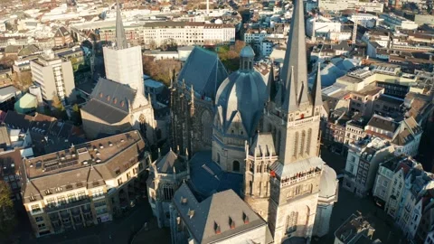 The city of Aachen, Germany Stock Footage 307923801