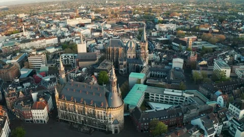 The city of Aachen, Germany Stock Footage 307923938