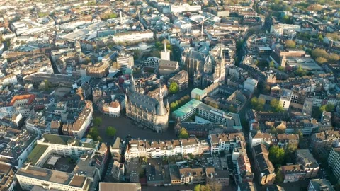 The city of Aachen, Germany Stock Footage 307924072