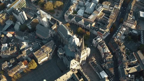 The city of Aachen, Germany Stock Footage 307928826