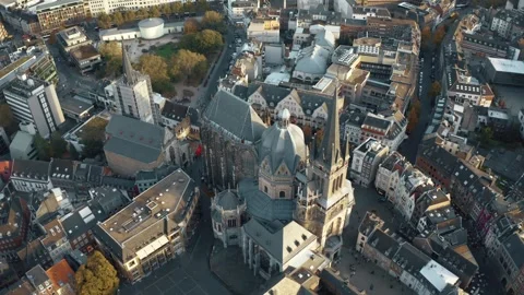 The city of Aachen, Germany Stock Footage 307929593