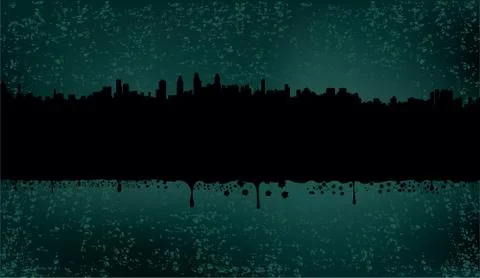 City on an abstract background. Stock Illustration