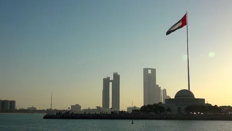 City of Abu Dhabi Stock Footage