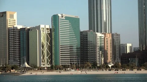 City of Abu Dhabi Stock Footage 71483207
