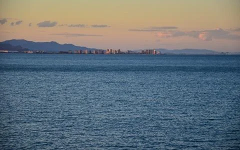 The City across the Sea Stock Photos