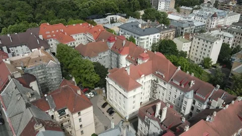 City aerial rooftops Video stock 159222233