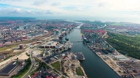 Copenhagen Aerial Stock Footage Royalty Free Stock Videos Pond5