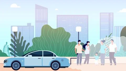City air pollution. World problem of environment and ecological situation, dirty 스톡 일러스트