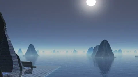 City of aliens Stock Footage 8969562