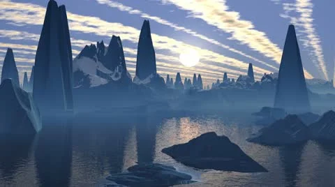 City of aliens. Stock Footage 10589625