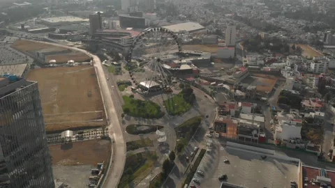 City and carousel Stock Footage 153515364