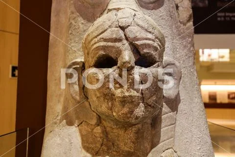 City and castle ruins from the Hittite civilization. Stock Photos