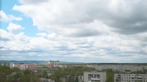 A city and clouds #1 Video stock 153545676
