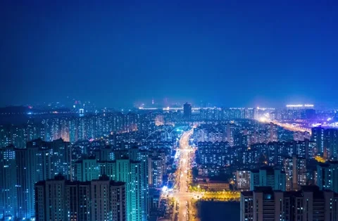 City and network connection concept.communication.smart city 스톡 동영상 146907214