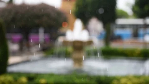City and rain Stock Footage 110916401