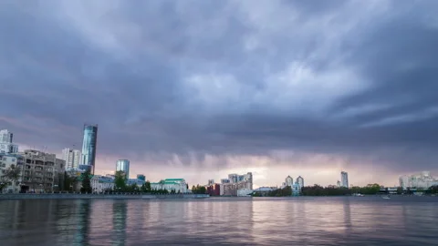 City and river Stock Footage 218992303