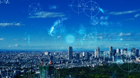 City and science technology concept. Stock Footage 120820025