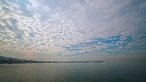 City and Sea Stock Footage 140528580