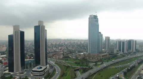 City and Tower Blocks Stock-Footage 60960551