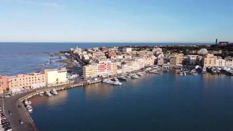 The city of Anzio 스톡 동영상 155128965